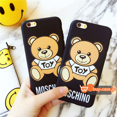 テディベア可愛いモスキーノ 熊　iPhone８プラスケース