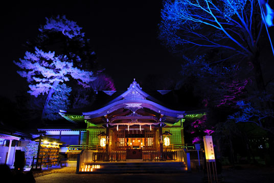 ライトアップ - 布多天神社