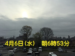八王子朝空模様・2022.04.06