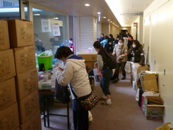 東日本大震災被災地支援前日準備