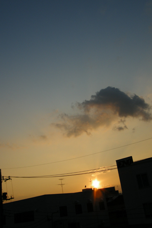 2008年4月14日夕焼け2