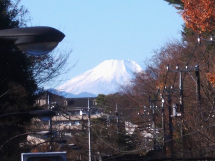 井の頭から見る富士山