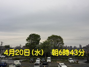 八王子朝空模様・2022.04.20