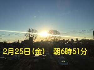 八王子朝空模様・2022.02.25