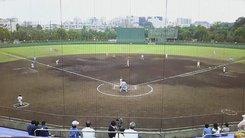 狛江四中の決勝戦に神代中野球部友情応援