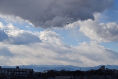 朝焼け／夕焼け富士と雲