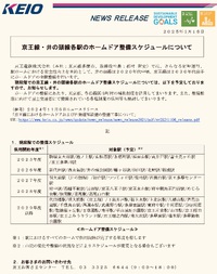 京王電鉄「京王線各駅のホームドア整備スケジュール」発表