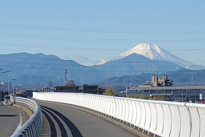 石田大橋からの富士山