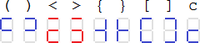 ASCII-7セグメント対応
