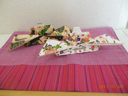 折り紙、桜と蝶